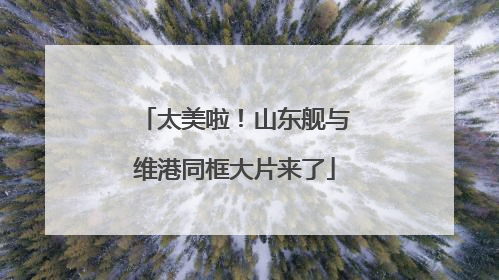 太美啦！山东舰与维港同框大片来了