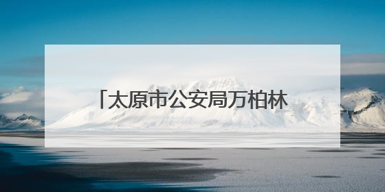太原市公安局万柏林分局和平北路派出所：织密安全防护网