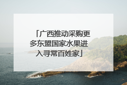 广西推动采购更多东盟国家水果进入寻常百姓家