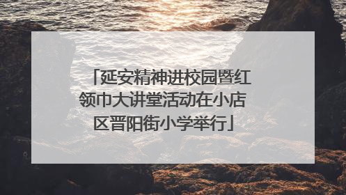 延安精神进校园暨红领巾大讲堂活动在小店区晋阳街小学举行