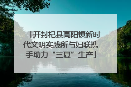 开封杞县高阳镇新时代文明实践所与妇联携手助力“三夏”生产
