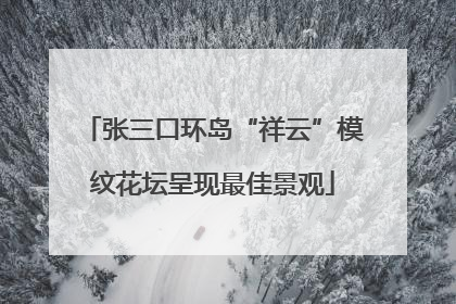 张三口环岛“祥云”模纹花坛呈现最佳景观