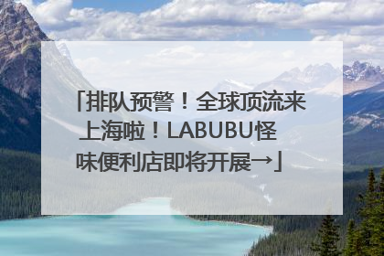 排队预警！全球顶流来上海啦！LABUBU怪味便利店即将开展→