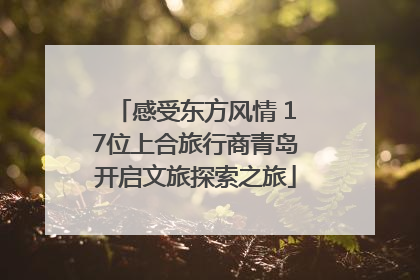感受东方风情 17位上合旅行商青岛开启文旅探索之旅