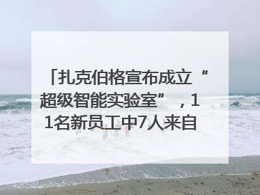 扎克伯格宣布成立“超级智能实验室”，11名新员工中7人来自OpenAI