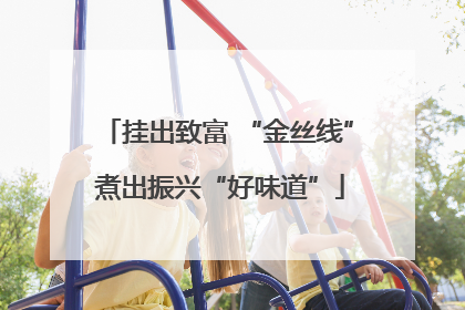 挂出致富 “金丝线” 煮出振兴“好味道”