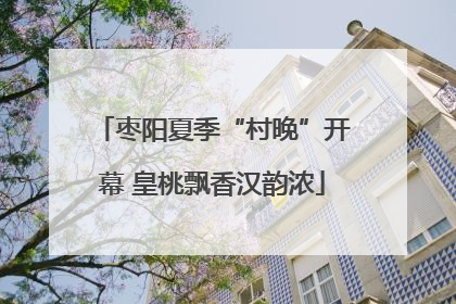 枣阳夏季“村晚”开幕 皇桃飘香汉韵浓
