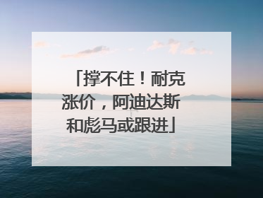 撑不住！耐克涨价，阿迪达斯和彪马或跟进