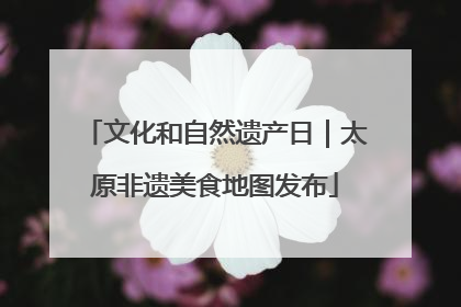 文化和自然遗产日｜太原非遗美食地图发布