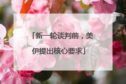 新一轮谈判前，美伊提出核心要求