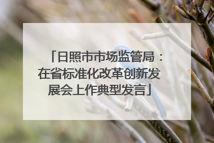 日照市市场监管局：在省标准化改革创新发展会上作典型发言