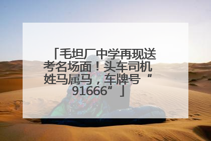 毛坦厂中学再现送考名场面！头车司机姓马属马，车牌号“91666”