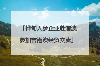 桦甸人参企业赴港澳参加吉港澳经贸交流