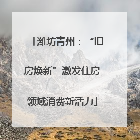 潍坊青州：“旧房焕新”激发住房领域消费新活力