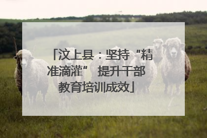 汶上县：坚持“精准滴灌” 提升干部教育培训成效