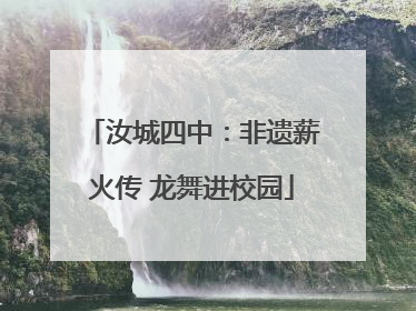 汝城四中：非遗薪火传 龙舞进校园
