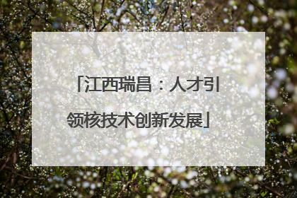 江西瑞昌：人才引领核技术创新发展