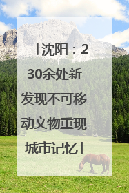 沈阳：230余处新发现不可移动文物重现城市记忆