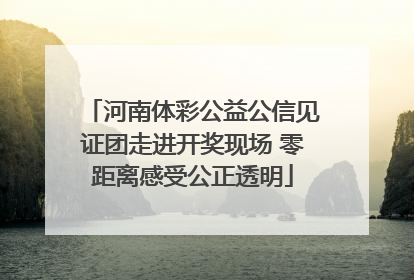 河南体彩公益公信见证团走进开奖现场 零距离感受公正透明