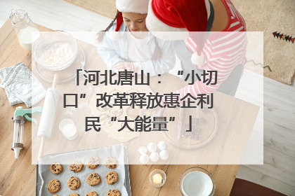 河北唐山：“小切口”改革释放惠企利民“大能量”
