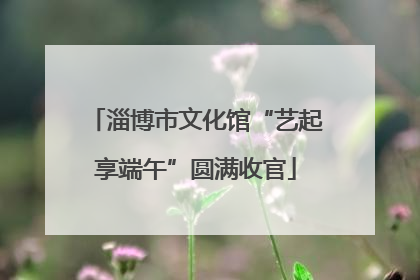 淄博市文化馆“艺起享端午”圆满收官
