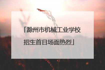 滁州市机械工业学校招生首日场面热烈