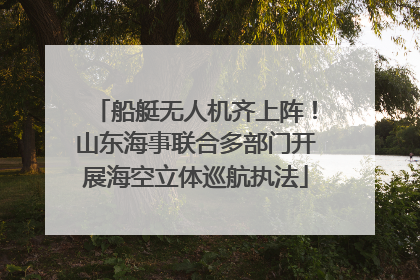 船艇无人机齐上阵！山东海事联合多部门开展海空立体巡航执法