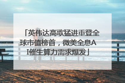 英伟达高歌猛进重登全球市值榜首，微美全息AI催生算力需求爆发