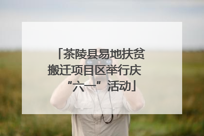茶陵县易地扶贫搬迁项目区举行庆“六一”活动
