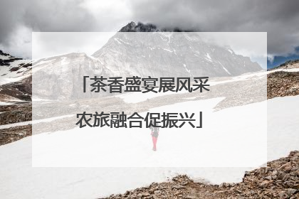 茶香盛宴展风采 农旅融合促振兴
