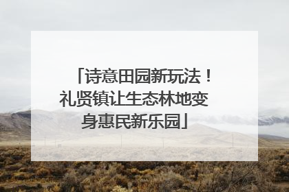 诗意田园新玩法！礼贤镇让生态林地变身惠民新乐园