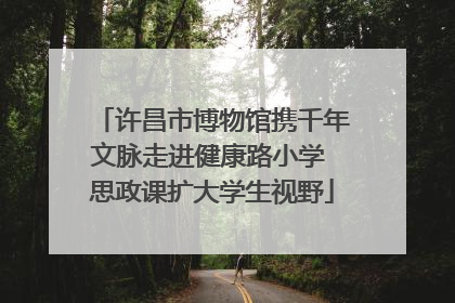 许昌市博物馆携千年文脉走进健康路小学 思政课扩大学生视野