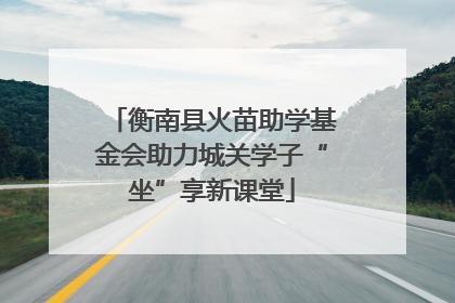 衡南县火苗助学基金会助力城关学子“坐”享新课堂