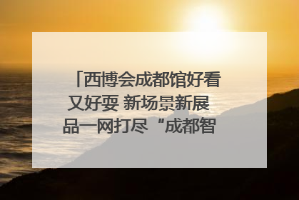 西博会成都馆好看又好耍 新场景新展品一网打尽“成都智造”｜西博视界