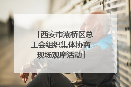 西安市灞桥区总工会组织集体协商现场观摩活动