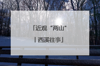 近观“两山”丨西溪往事