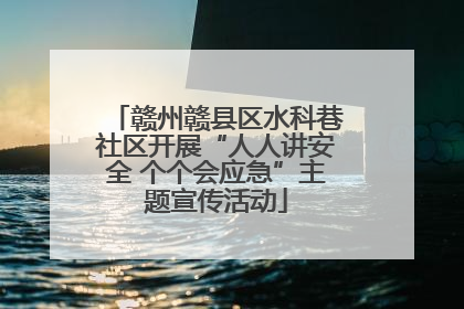 赣州赣县区水科巷社区开展“人人讲安全 个个会应急”主题宣传活动