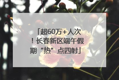 超60万+人次！长春新区端午假期“热”点四射