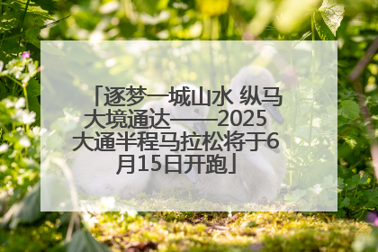 逐梦一城山水 纵马大境通达——2025大通半程马拉松将于6月15日开跑