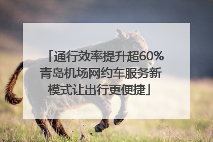 通行效率提升超60% 青岛机场网约车服务新模式让出行更便捷