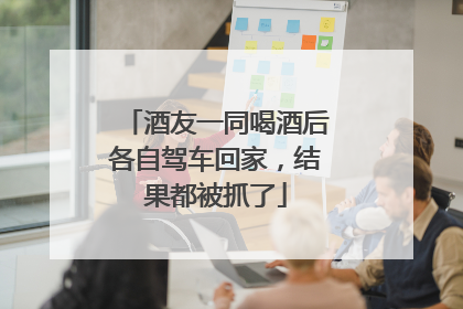 酒友一同喝酒后各自驾车回家，结果都被抓了