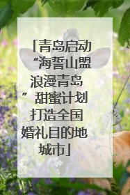 青岛启动“海誓山盟 浪漫青岛”甜蜜计划 打造全国婚礼目的地城市