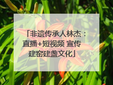 非遗传承人林杰：直播+短视频 宣传建窑建盏文化