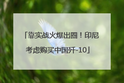 靠实战火爆出圈！印尼考虑购买中国歼-10