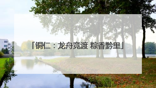 铜仁：龙舟竞渡 粽香黔里