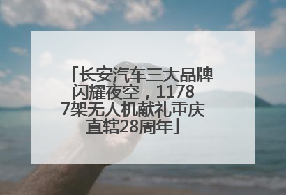 长安汽车三大品牌闪耀夜空，11787架无人机献礼重庆直辖28周年