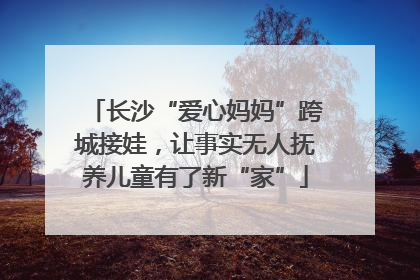 长沙“爱心妈妈”跨城接娃，让事实无人抚养儿童有了新“家”