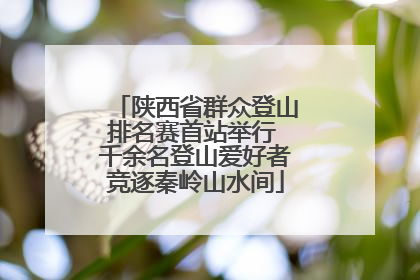 陕西省群众登山排名赛首站举行 千余名登山爱好者竞逐秦岭山水间