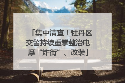 集中清查！牡丹区交警持续重拳整治电摩“炸街”、改装