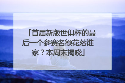 首届新版世俱杯的最后一个参赛名额花落谁家？本周末揭晓
